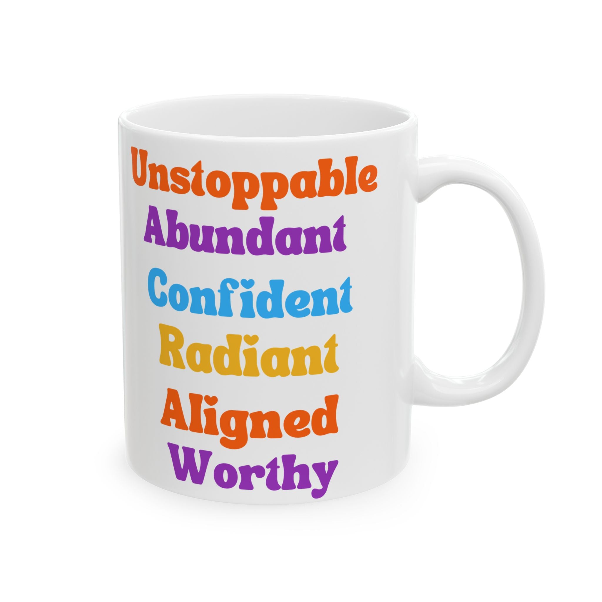 The Magnetic Woman Mug, Empowerment Coffee  Cup, Colorful Affirmation Mug, Retro Gift  for Women, Self Love Mug 11oz 15oz