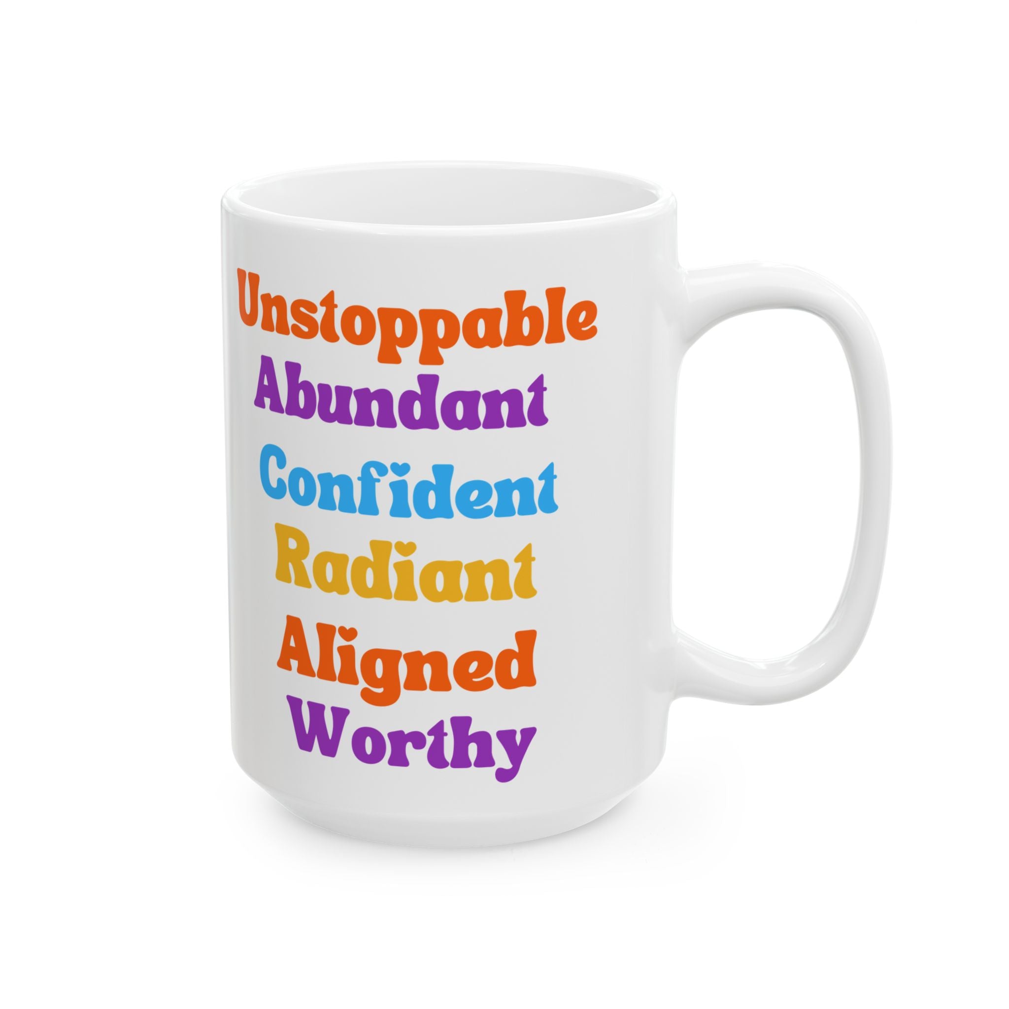 The Magnetic Woman Mug, Empowerment Coffee  Cup, Colorful Affirmation Mug, Retro Gift  for Women, Self Love Mug 11oz 15oz